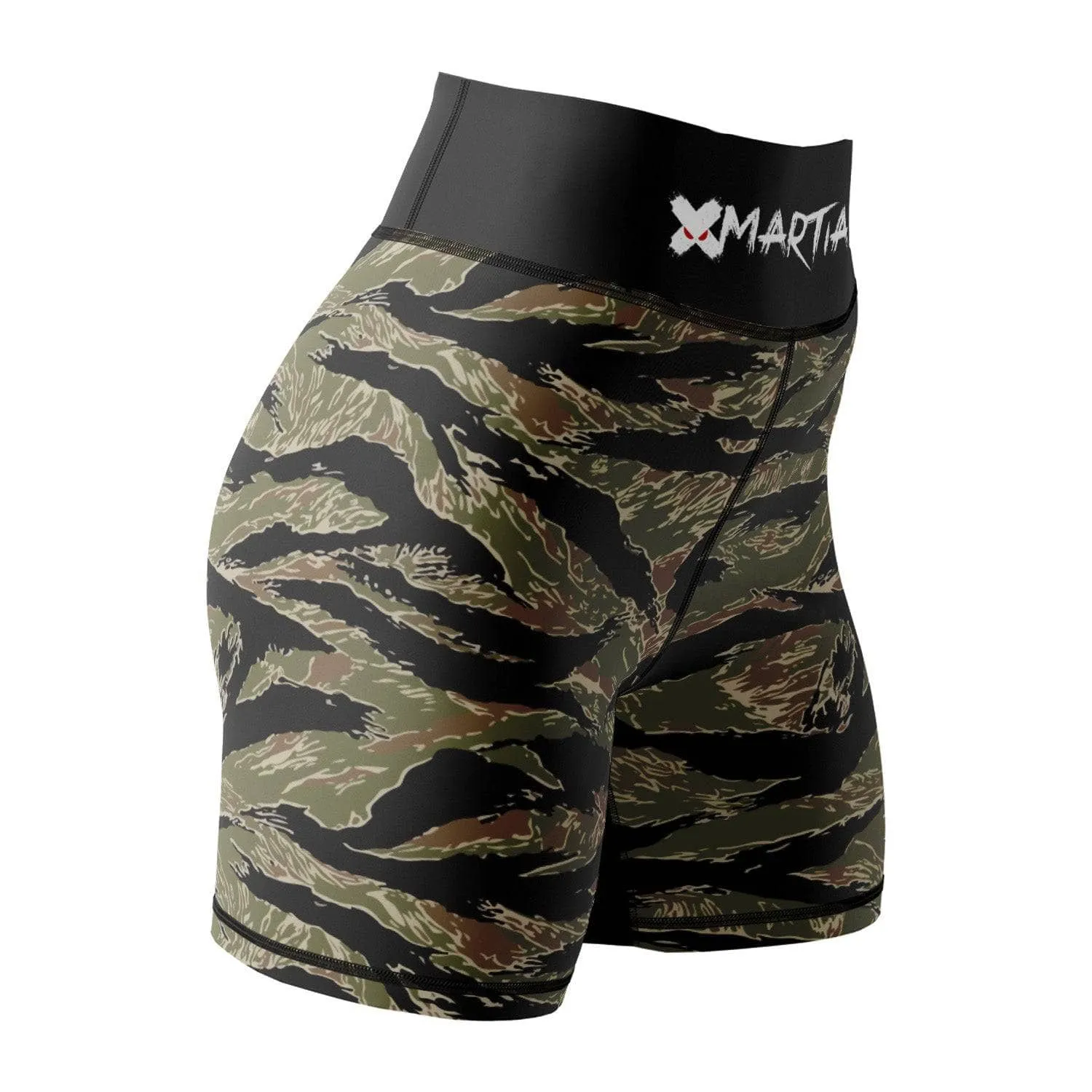 Tiger Camo Women's BJJ/MMA Compression Shorts