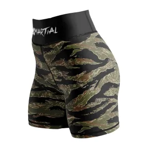 Tiger Camo Women's BJJ/MMA Compression Shorts
