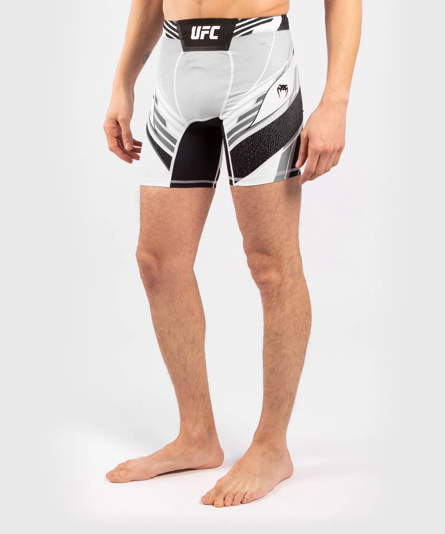 UFC Venum Authentic Fight Night Men's Vale Tudo Shorts - Long Fit - White