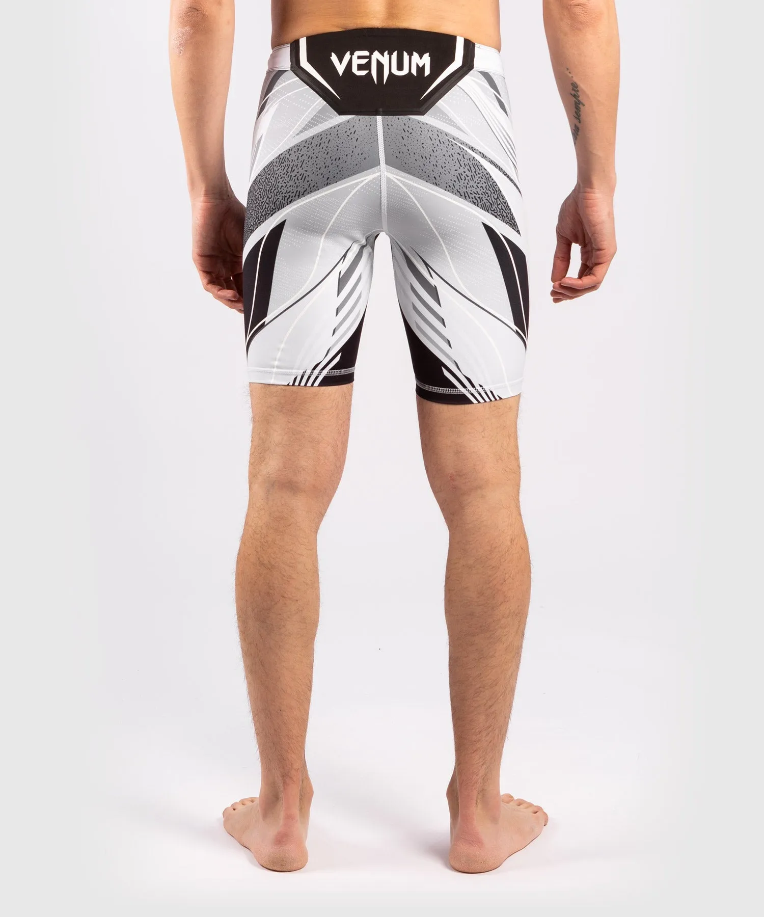 UFC Venum Authentic Fight Night Men's Vale Tudo Shorts - Long Fit - White
