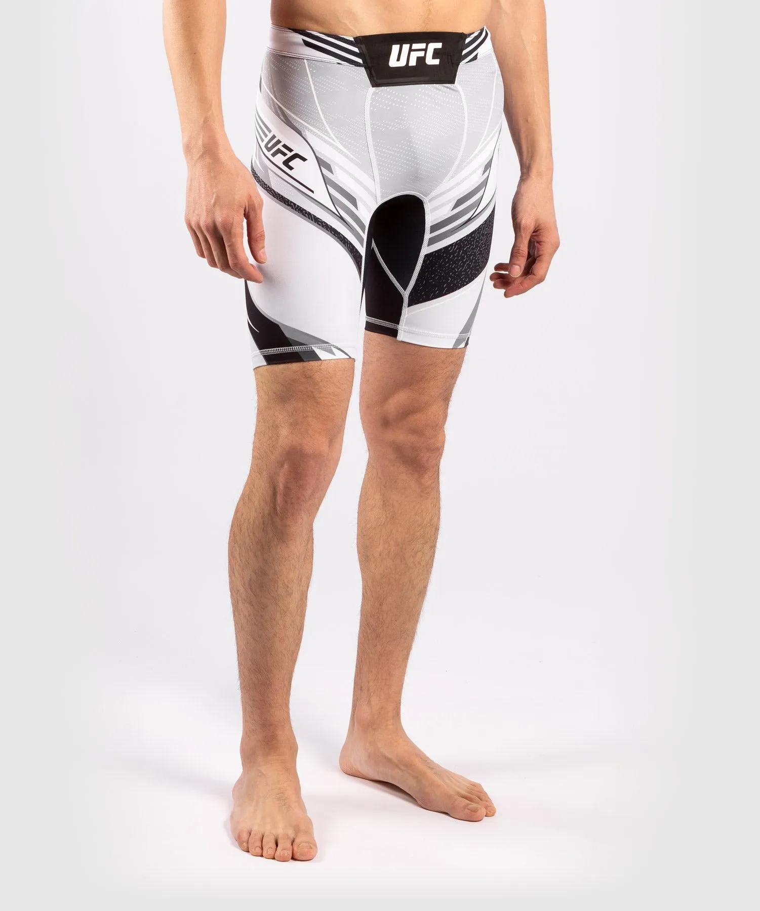 UFC Venum Authentic Fight Night Men's Vale Tudo Shorts - Long Fit - White