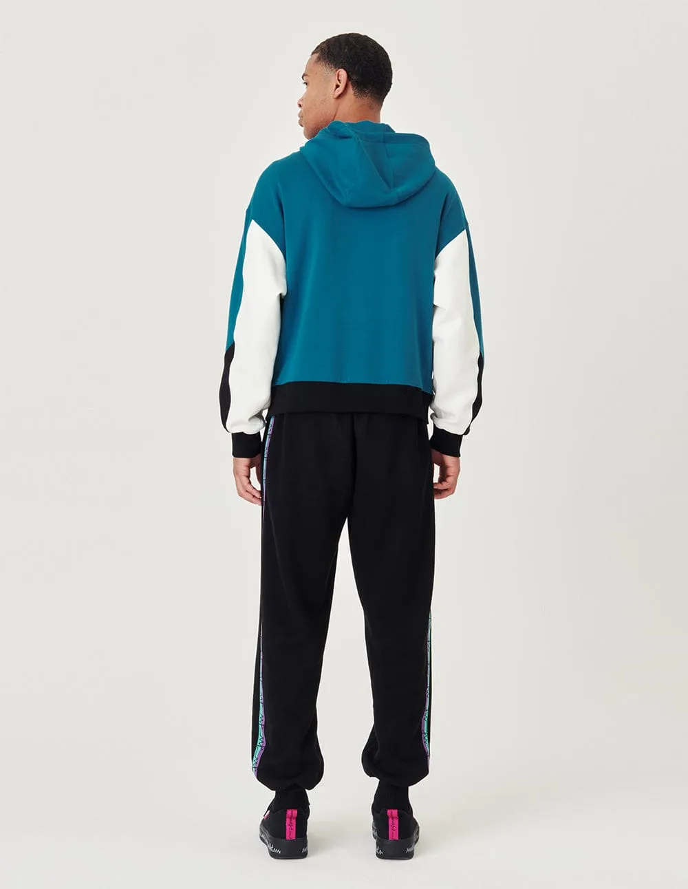 Unisex Hooded Colour-Block Casual Jacket
