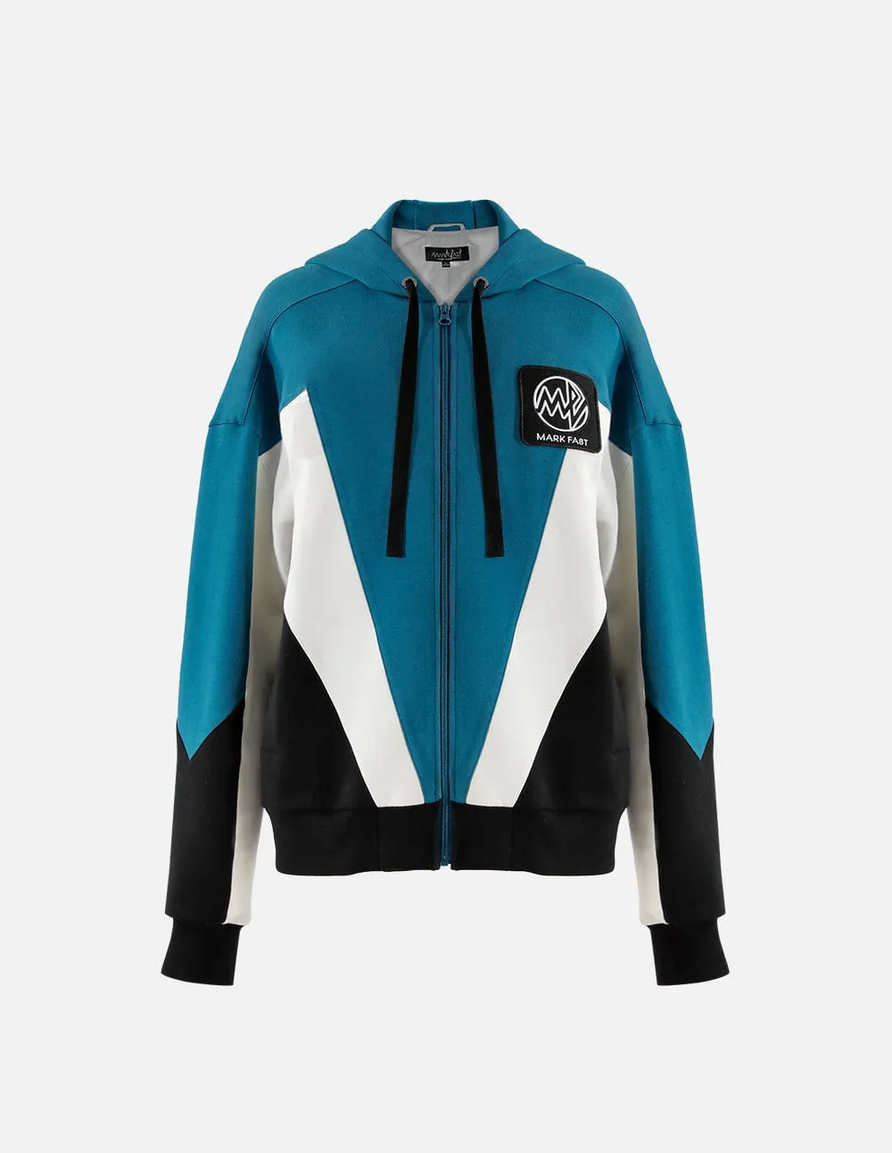 Unisex Hooded Colour-Block Casual Jacket