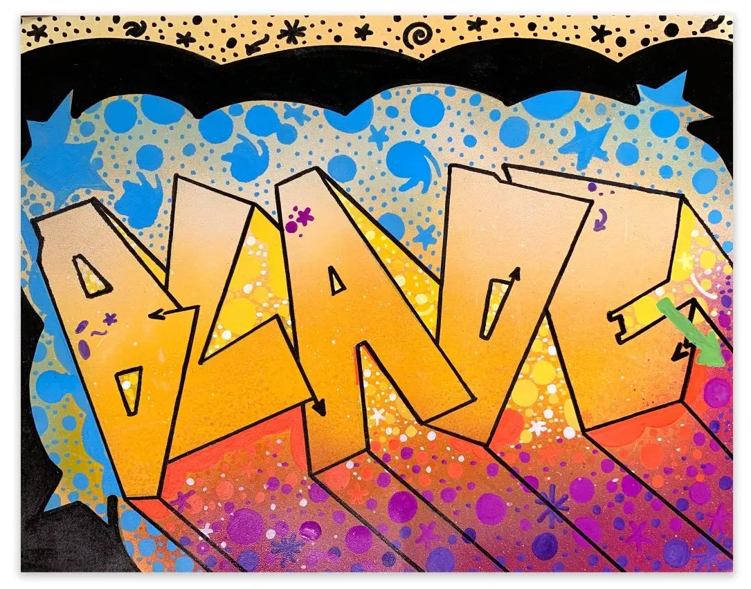 Untitled Graffiti Original Spray Paint Marker Painting by BLADE- Steven Ogburn