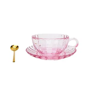 Urban | Maisy Glass Tea Cup Set Pink