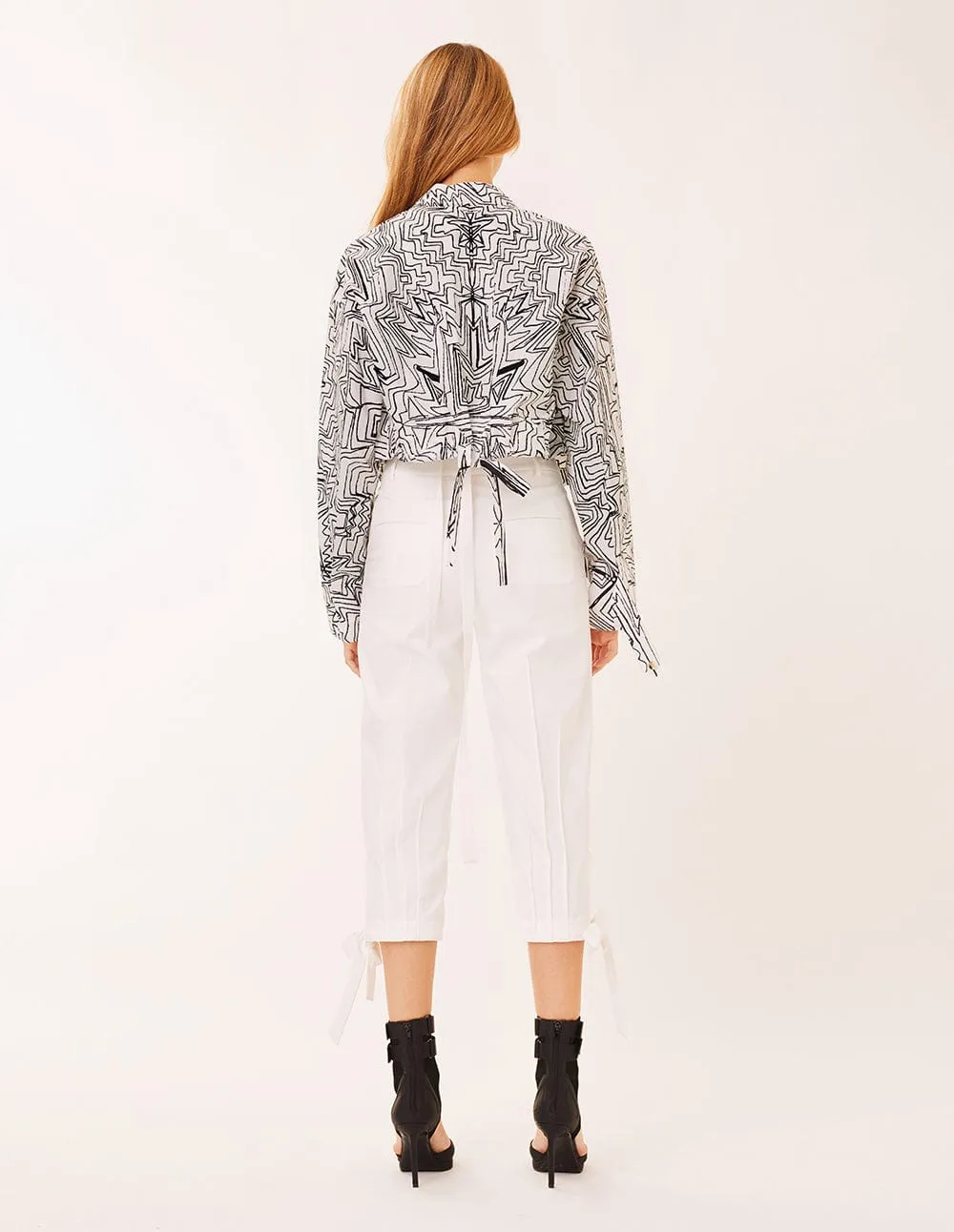 Women Graffiti Printed Baseball Jacket