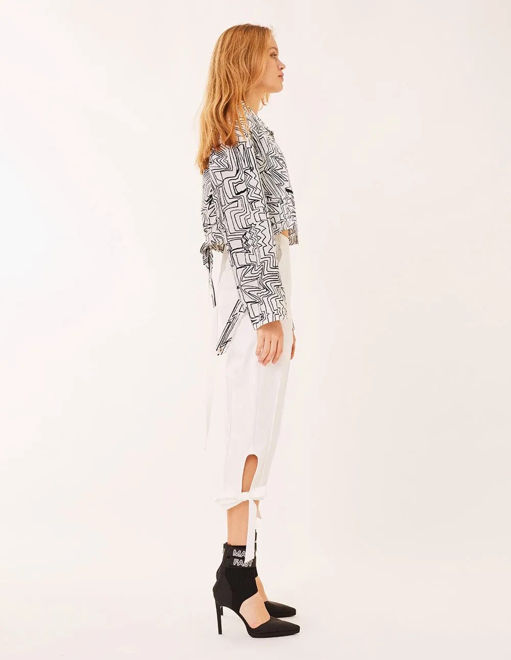 Women Graffiti Printed Baseball Jacket