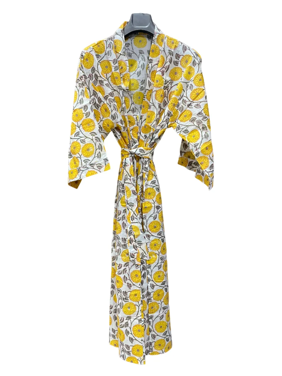 YELLOW KITTY - KIMONO ROBE