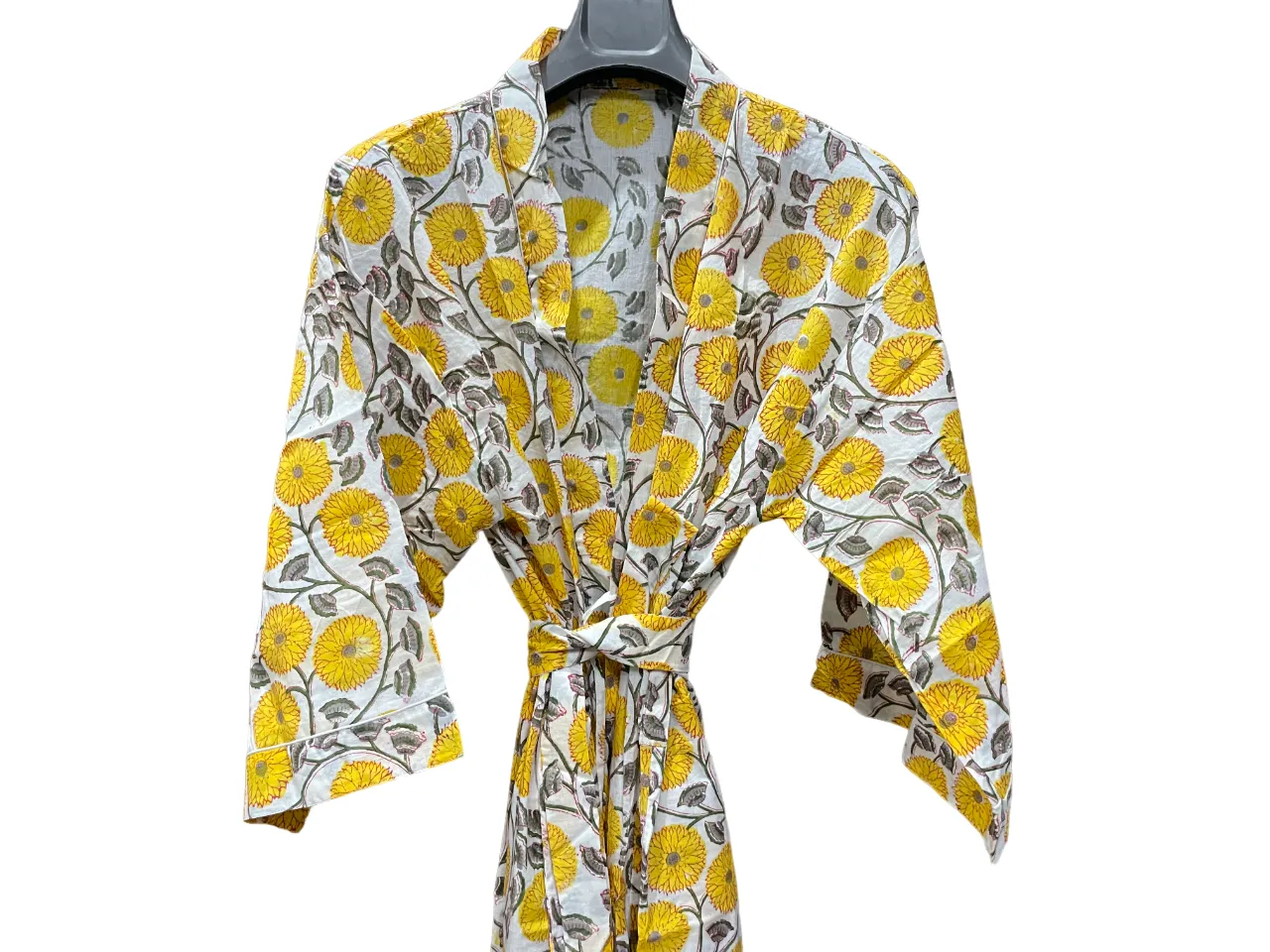 YELLOW KITTY - KIMONO ROBE